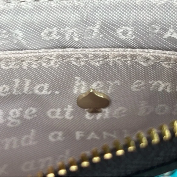 Kate Spade Black Floral Patent Wristlet - Picture 14 of 15